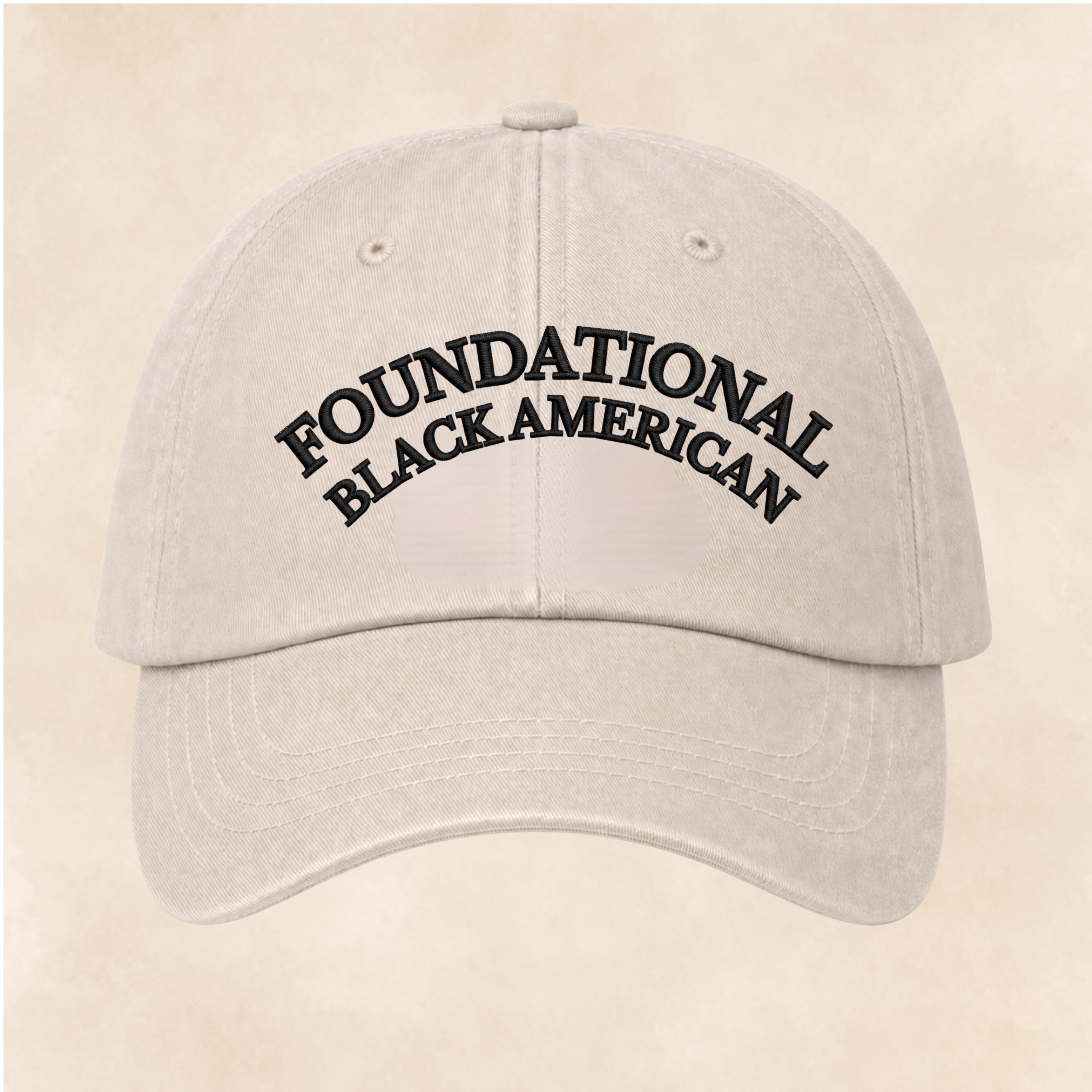 'Foundational Black American' Baseball Cap — Embroidered Arch Logo Hat