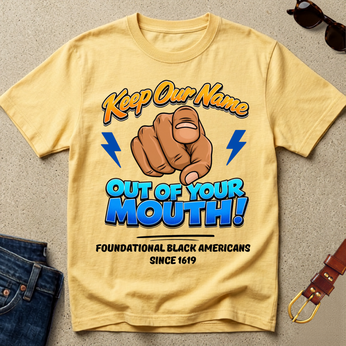 Keep Our Name T-Shirt - Foundational Black American Shirt