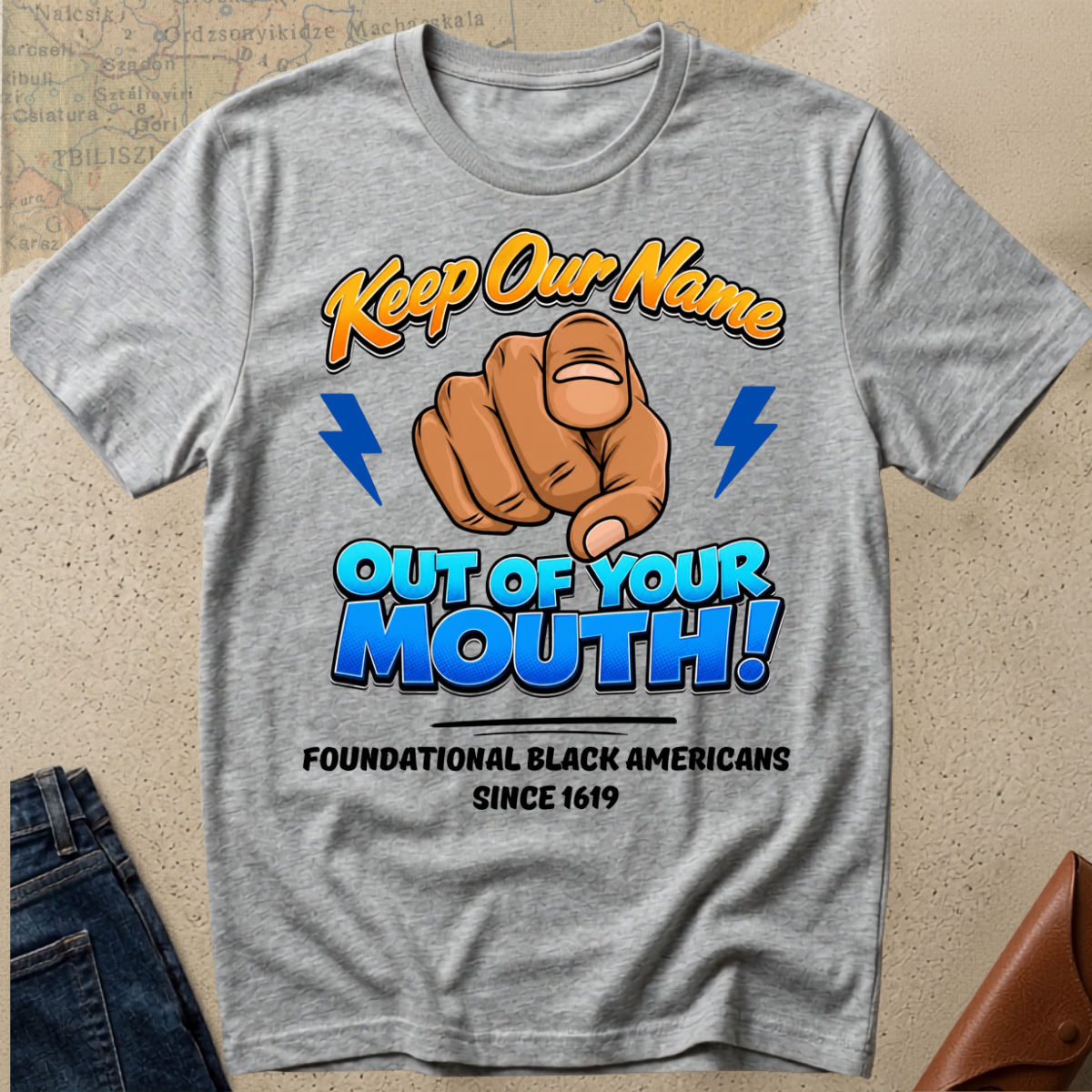 Keep Our Name T-Shirt - Foundational Black American Shirt