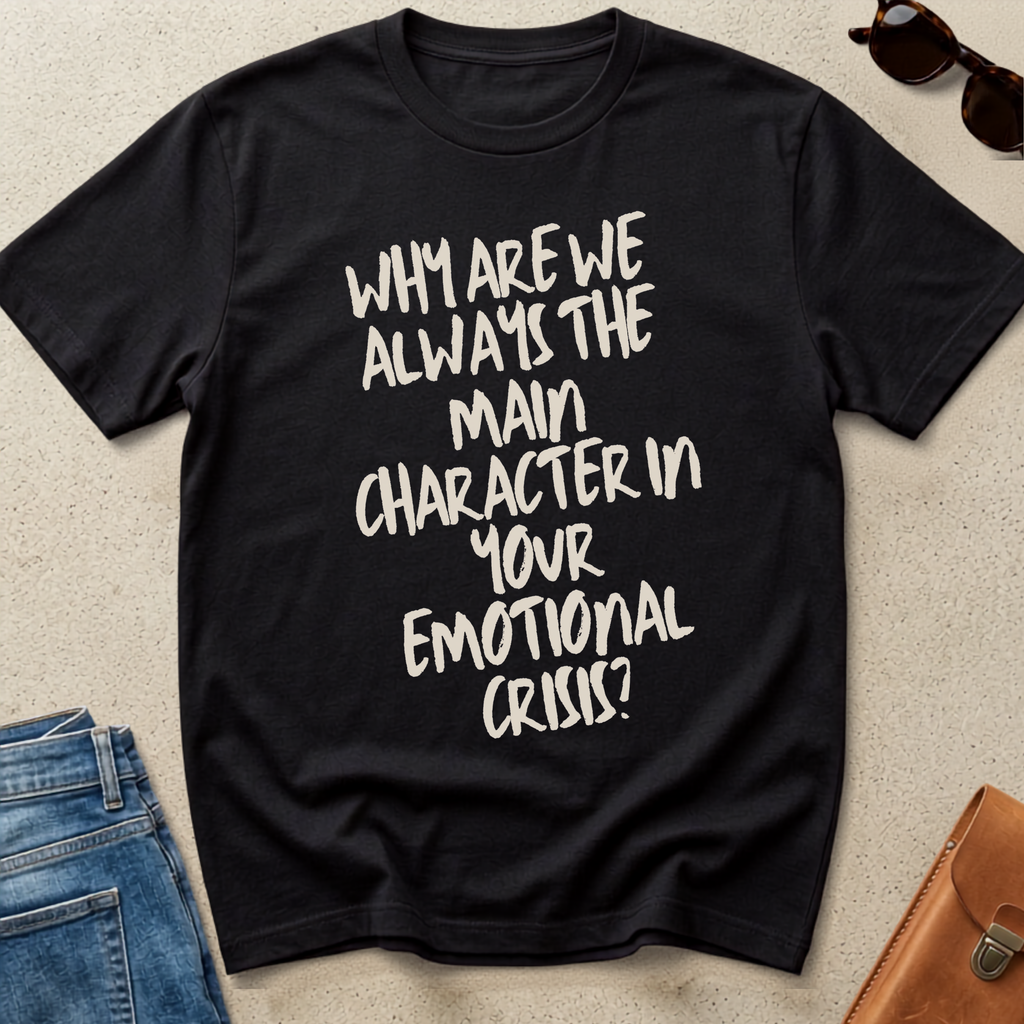 "Why Are We the Main Character" Statement Tee