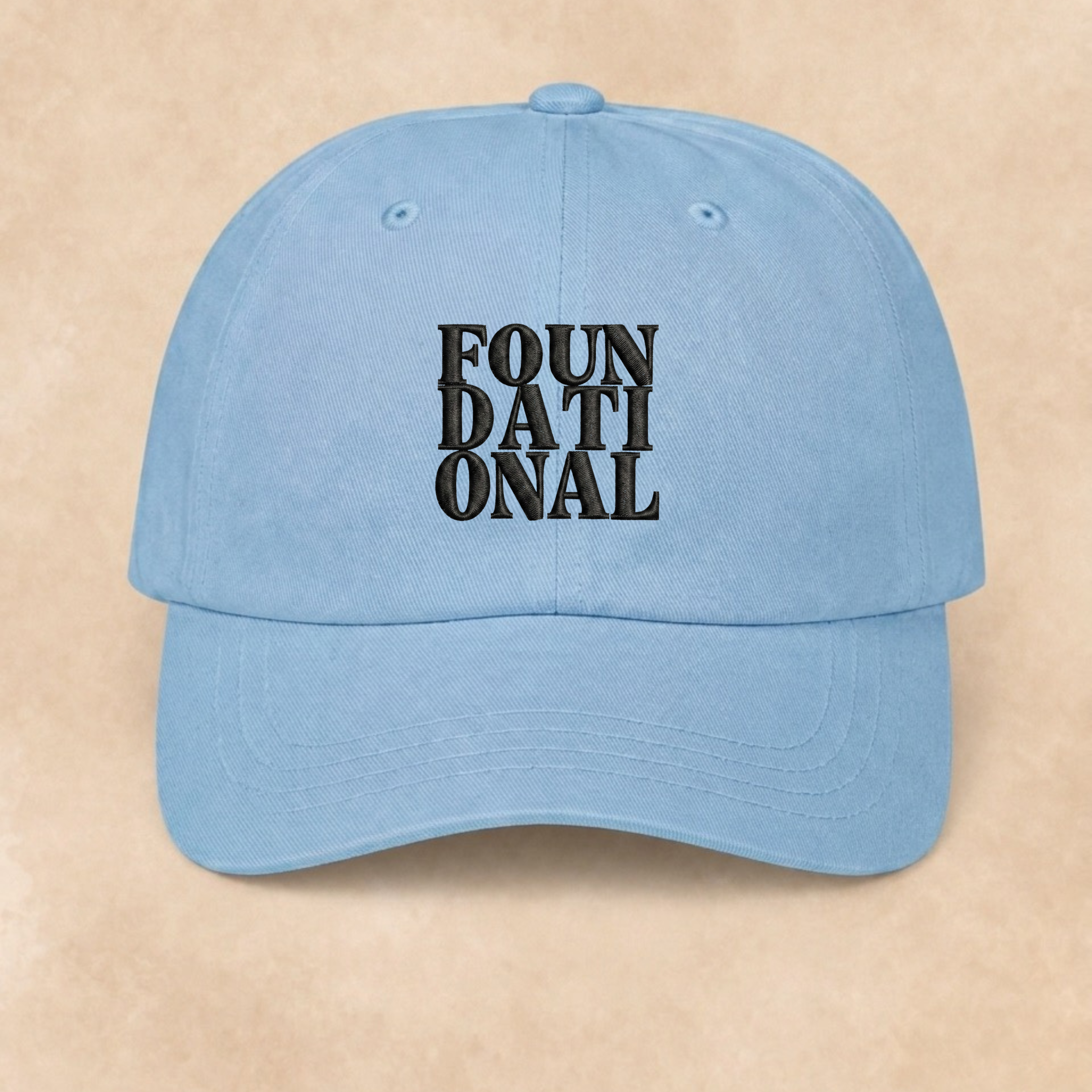 Stacked Foundational Embroidered Cap — Classic Baseball Hat