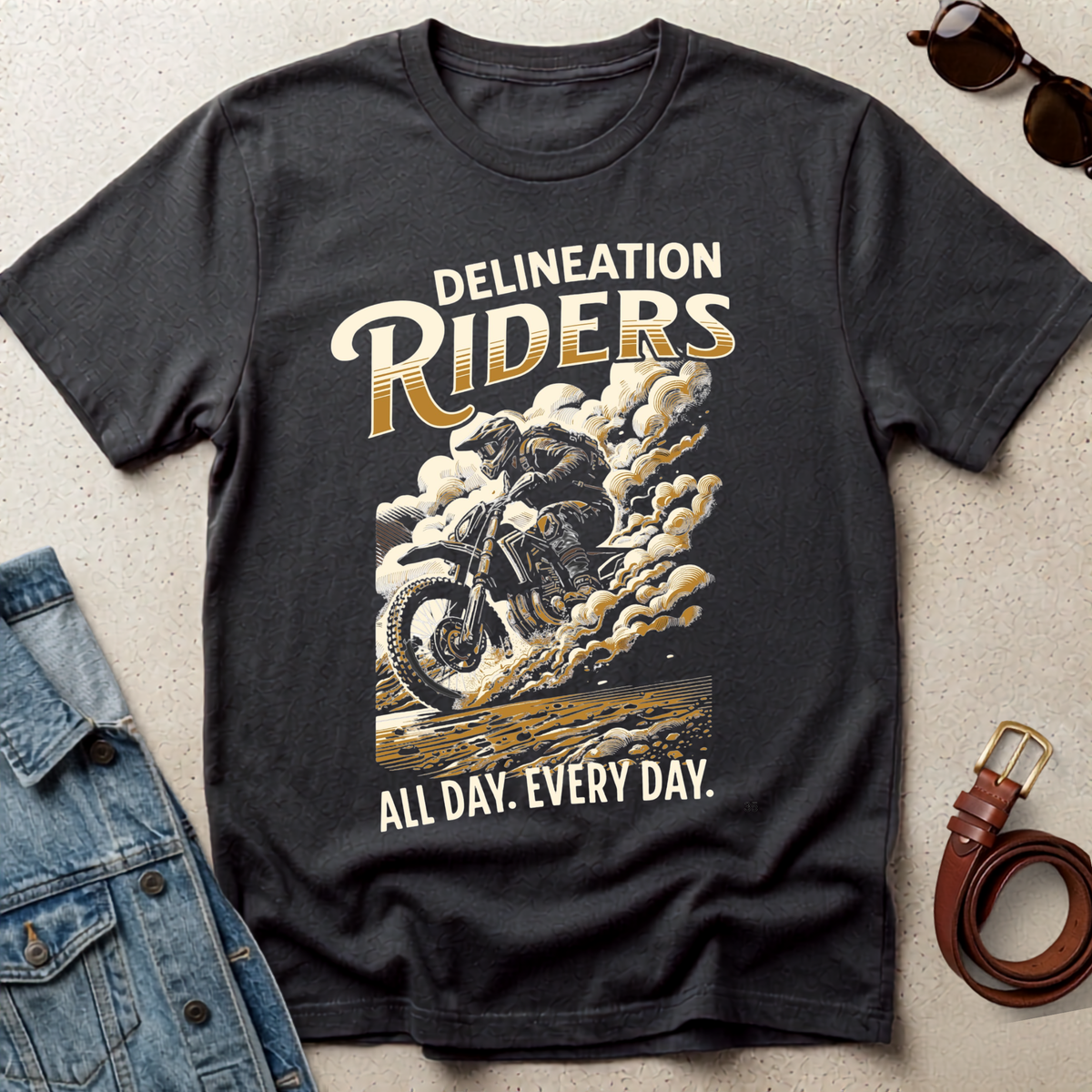 T‑Shirt — “Delineation Riders” Fun Motivational Tee