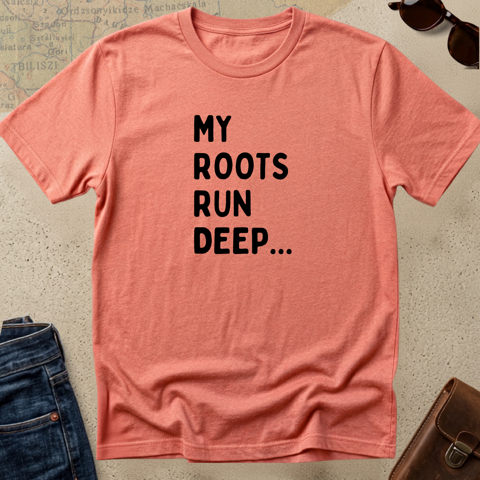 My Roots Run Deep T-Shirt — Inspirational Heritage Graphic Tee