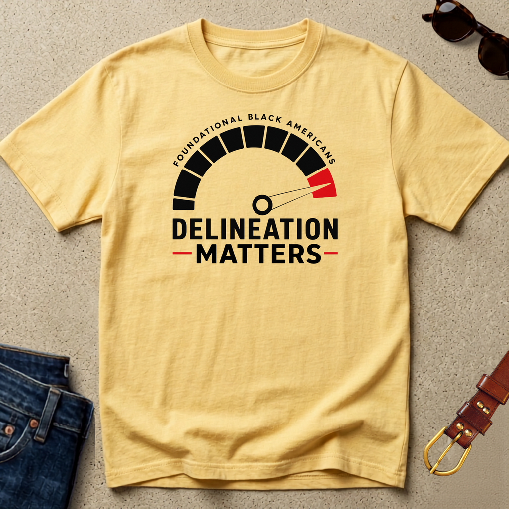 Delineation Matters T-Shirt — Foundational Black Americans Graphic Tee
