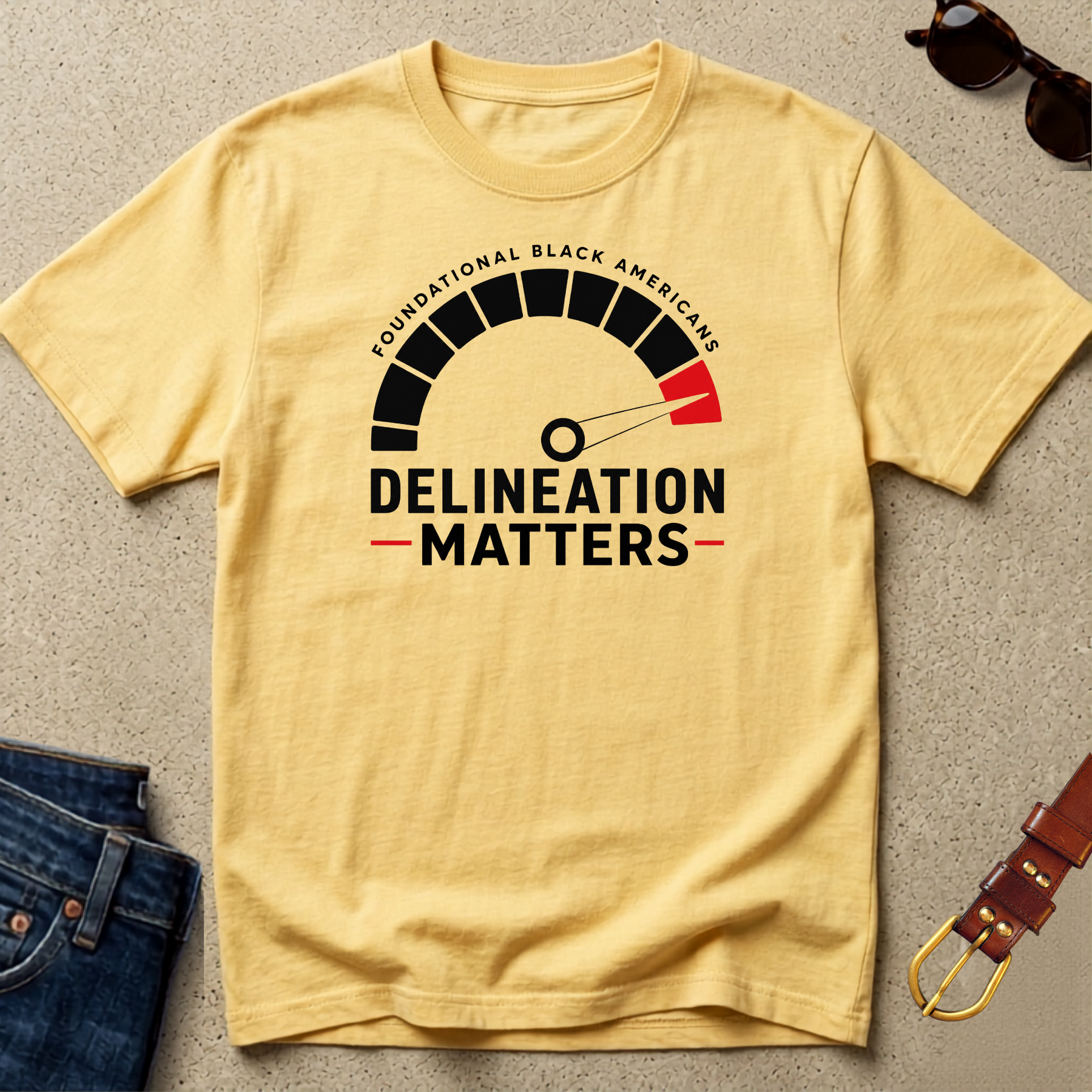 Delineation Matters T-Shirt — Foundational Black Americans Graphic Tee