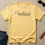 Foundational Black American Script Tee