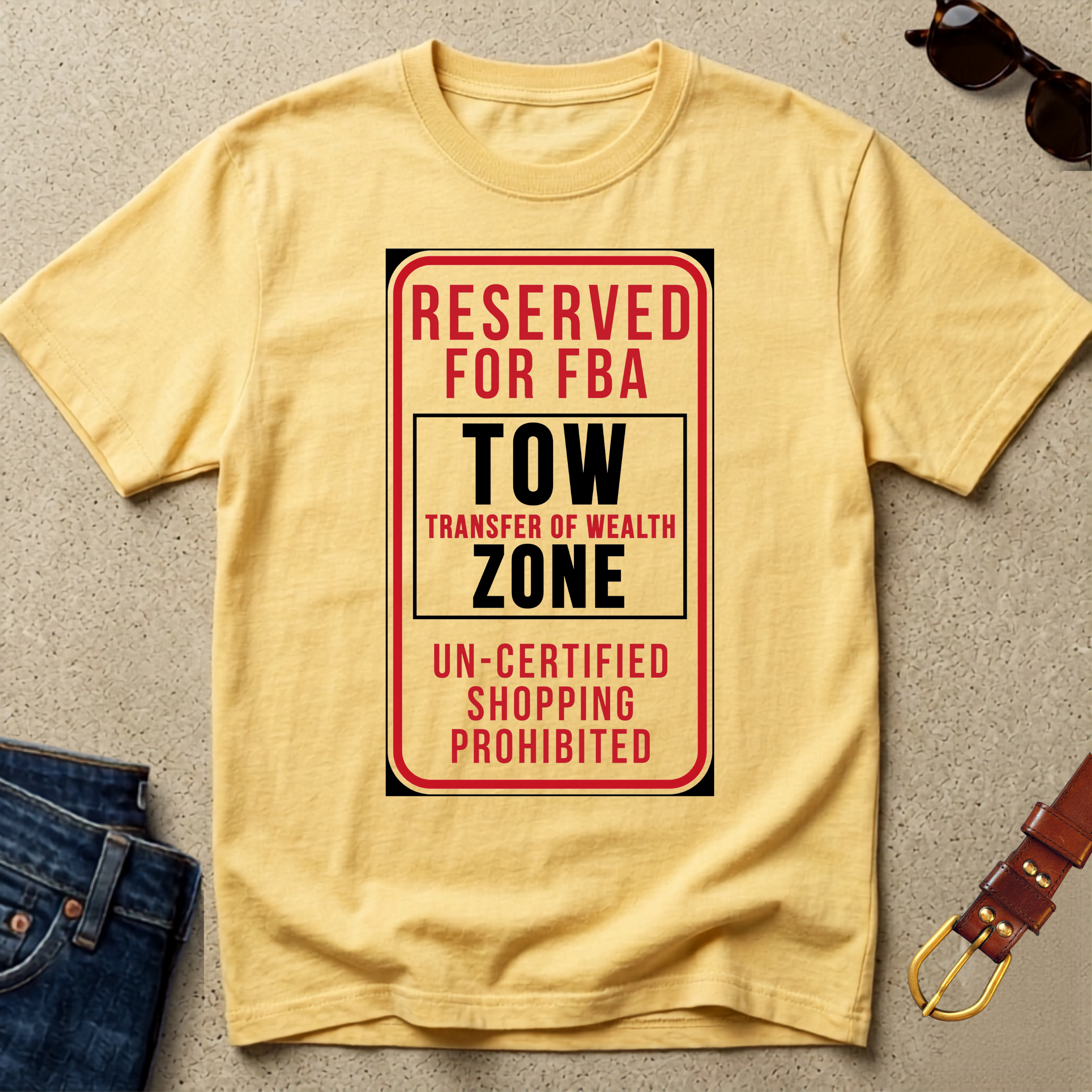 "Transfer of Wealth Zone" Statement Tee