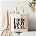 'Foundational' Tote Bag - Cotton Canvas Tote