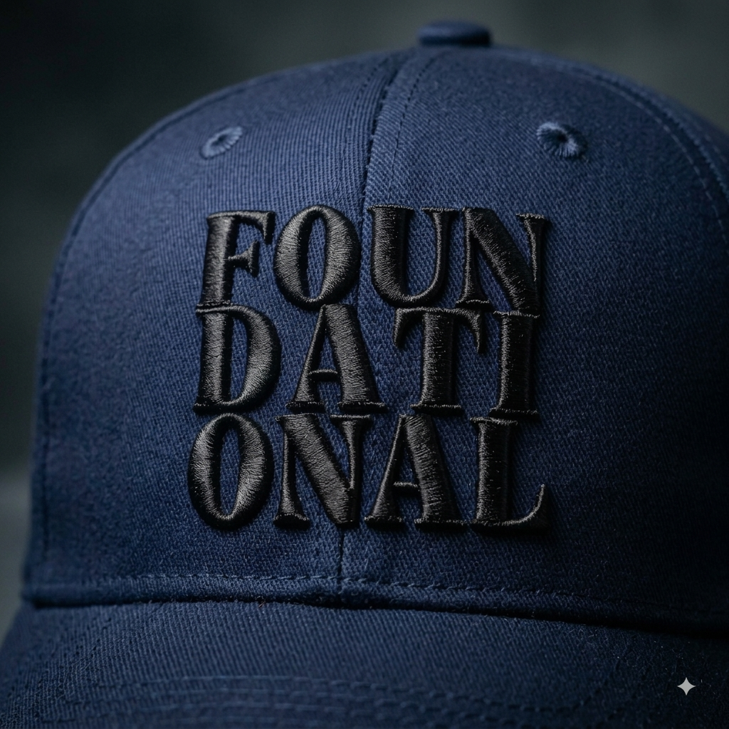 Stacked Foundational Embroidered Cap — Classic Baseball Hat