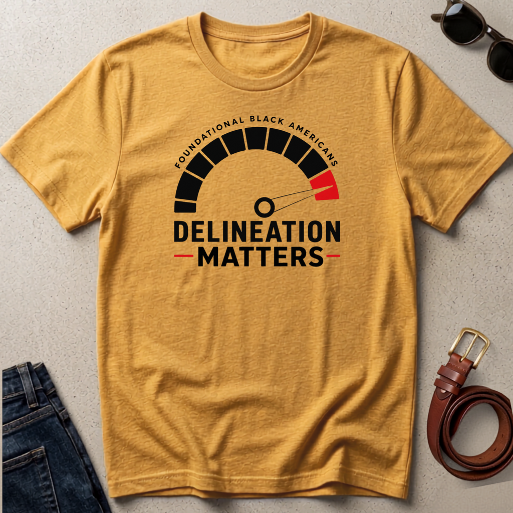 Delineation Matters T-Shirt — Foundational Black Americans Graphic Tee