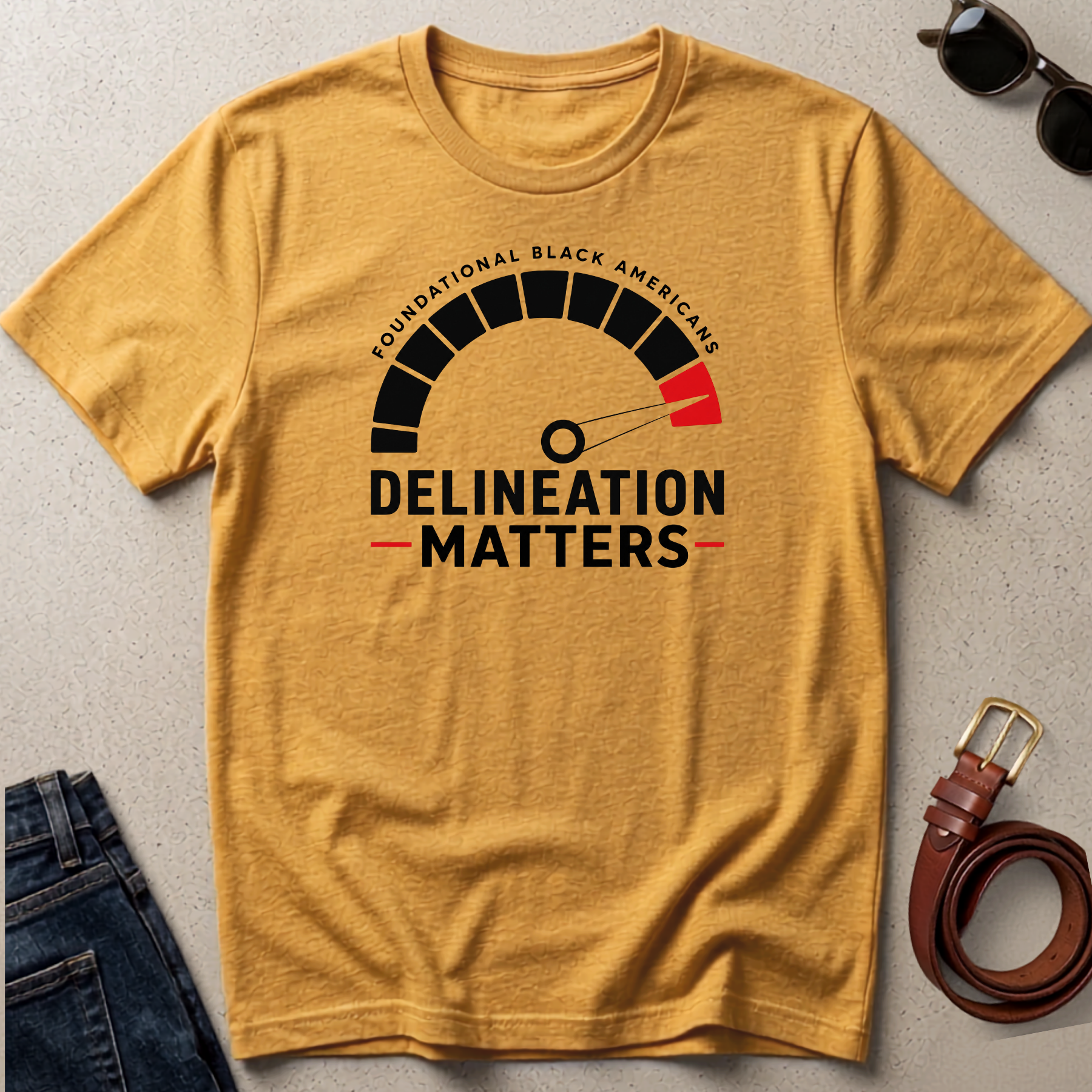 Delineation Matters T-Shirt — Foundational Black Americans Graphic Tee