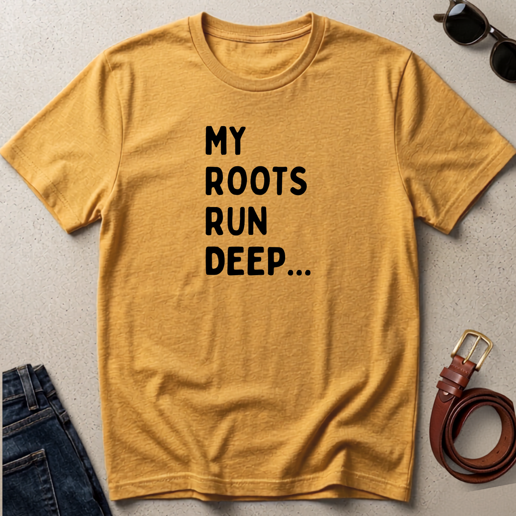 My Roots Run Deep T-Shirt — Inspirational Heritage Graphic Tee