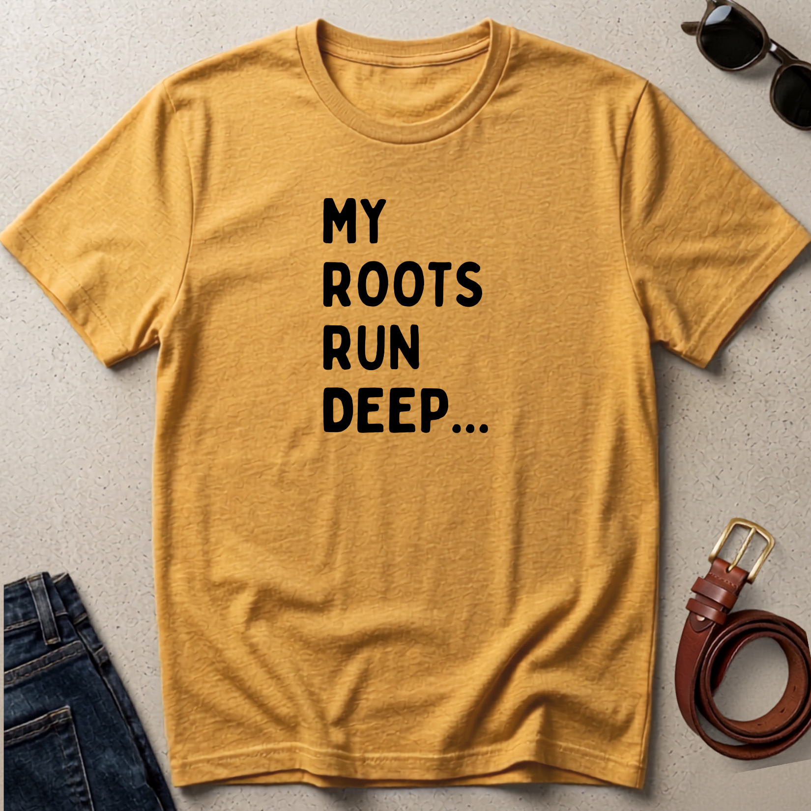 My Roots Run Deep T-Shirt — Inspirational Heritage Graphic Tee