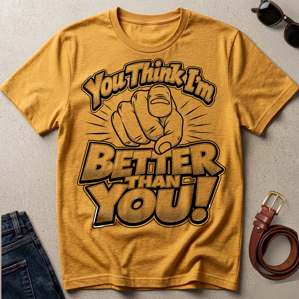 'You Think I'm Better Than You' T-Shirt - Foundational Black American Shirt