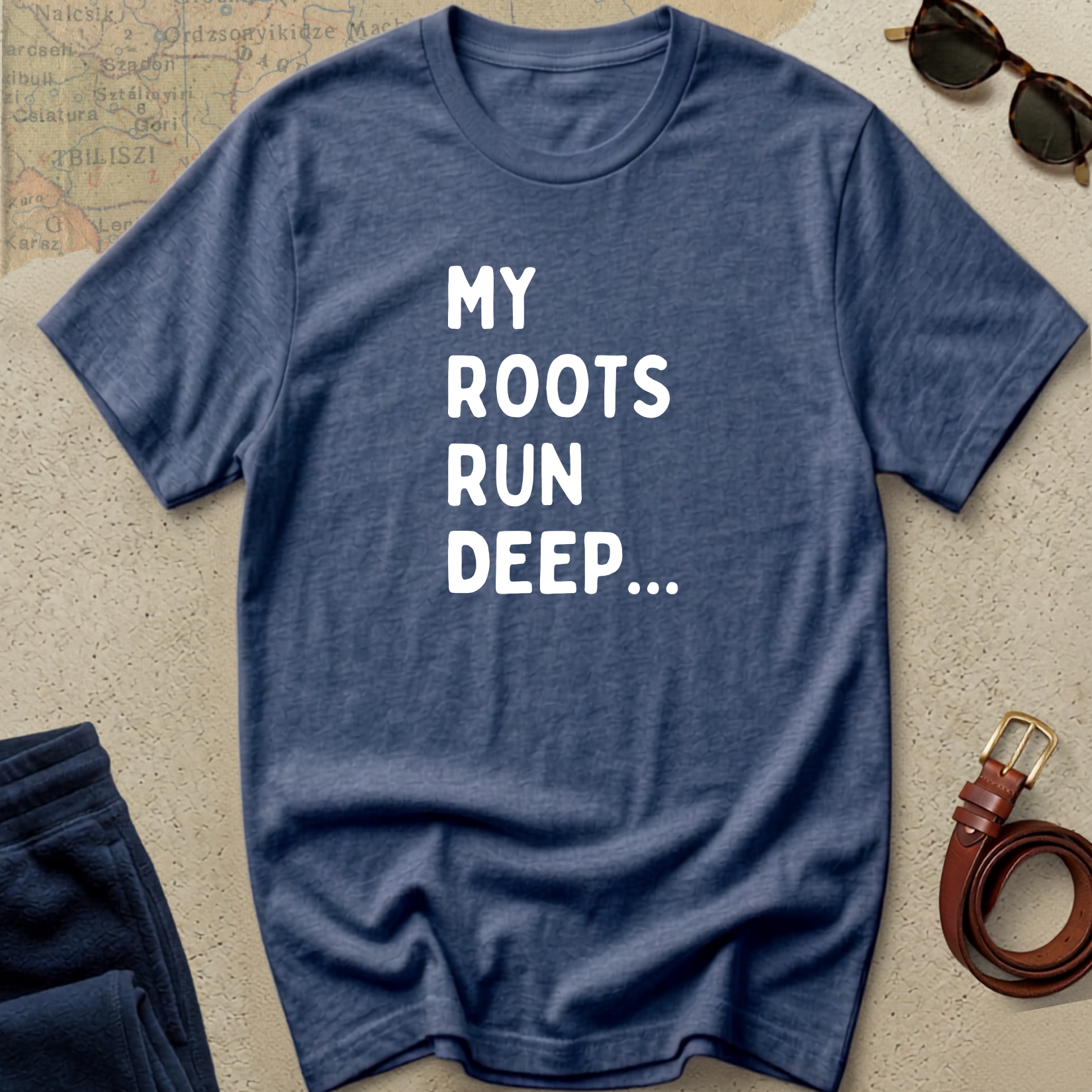 My Roots Run Deep T-Shirt — Inspirational Heritage Graphic Tee