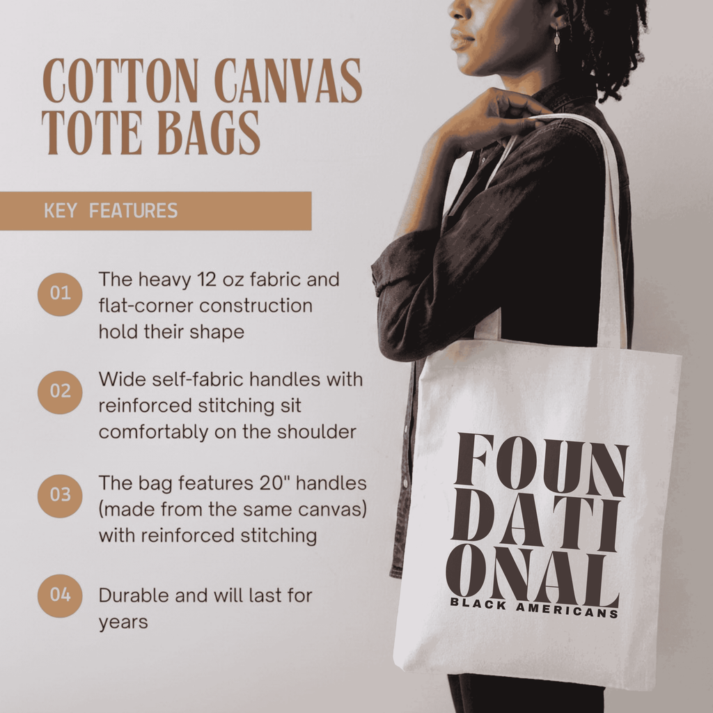 'Foundational' Tote Bag - Cotton Canvas Tote