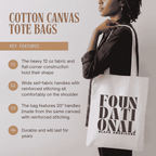 'Foundational' Tote Bag - Cotton Canvas Tote