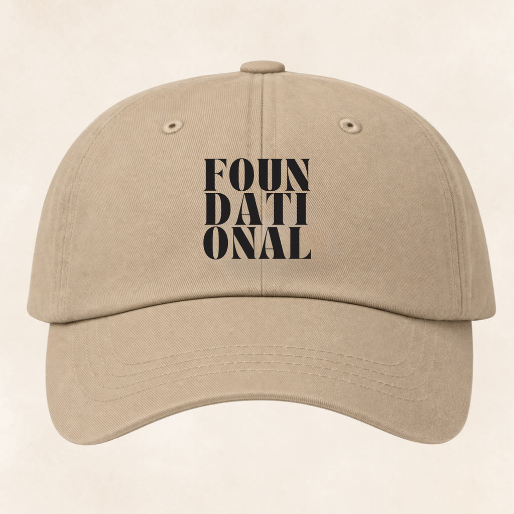 Stacked Foundational Embroidered Cap — Classic Baseball Hat