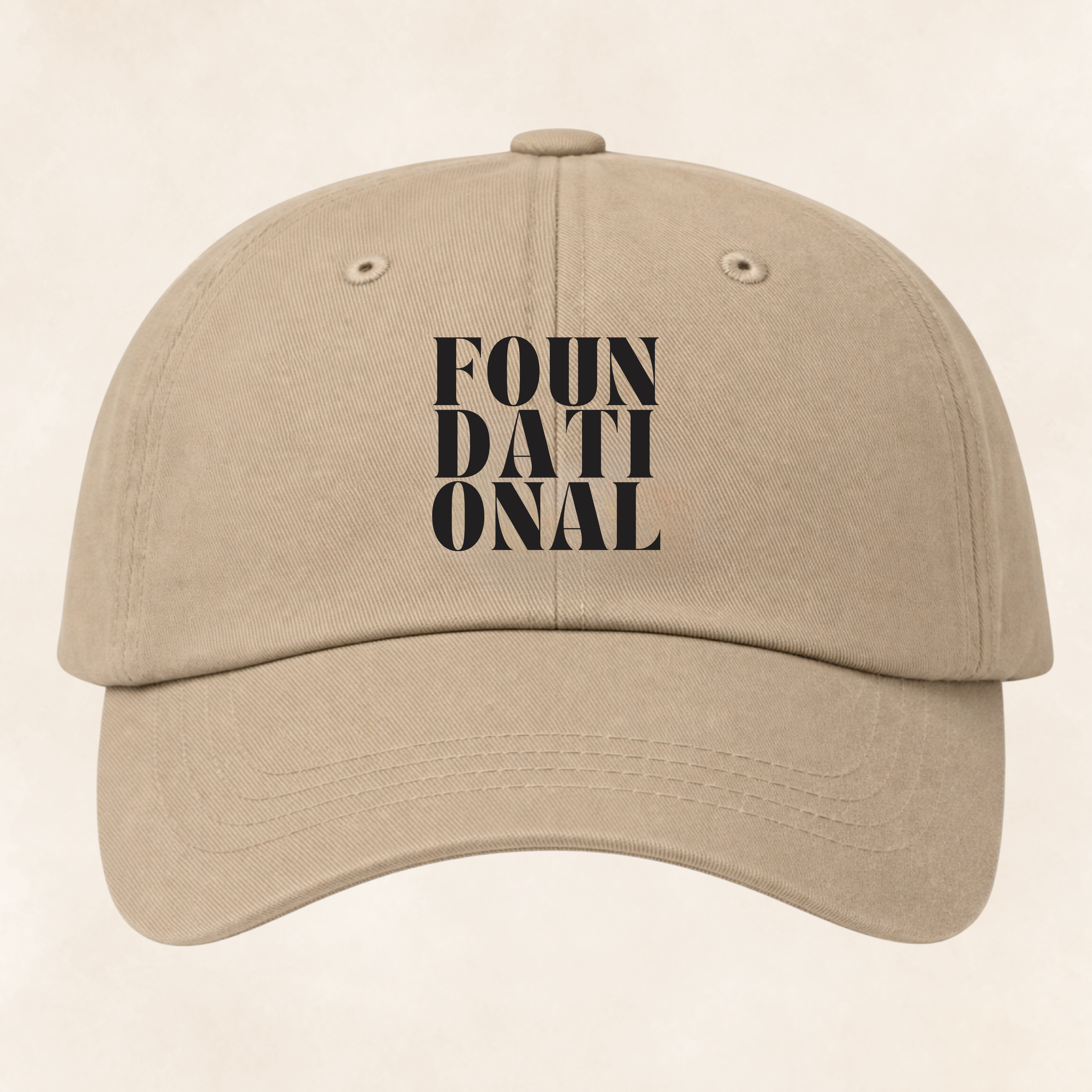 Stacked Foundational Embroidered Cap — Classic Baseball Hat