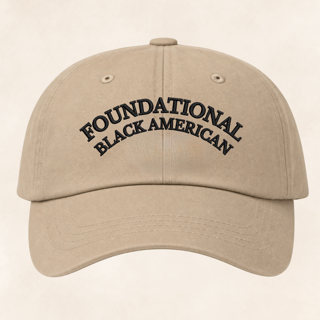 'Foundational Black American' Baseball Cap — Embroidered Arch Logo Hat