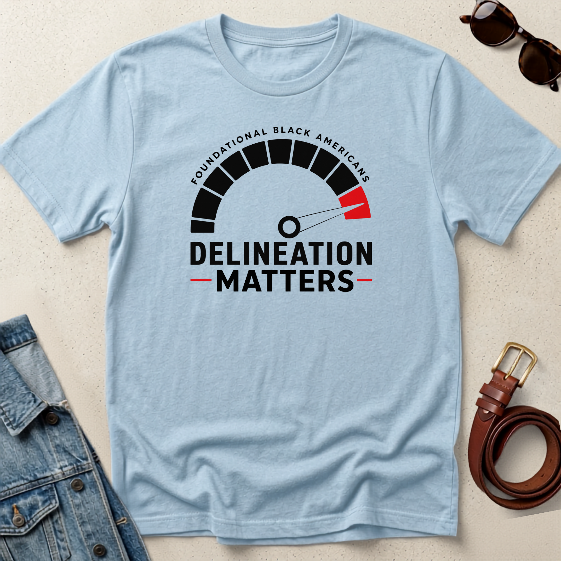 Delineation Matters T-Shirt — Foundational Black Americans Graphic Tee