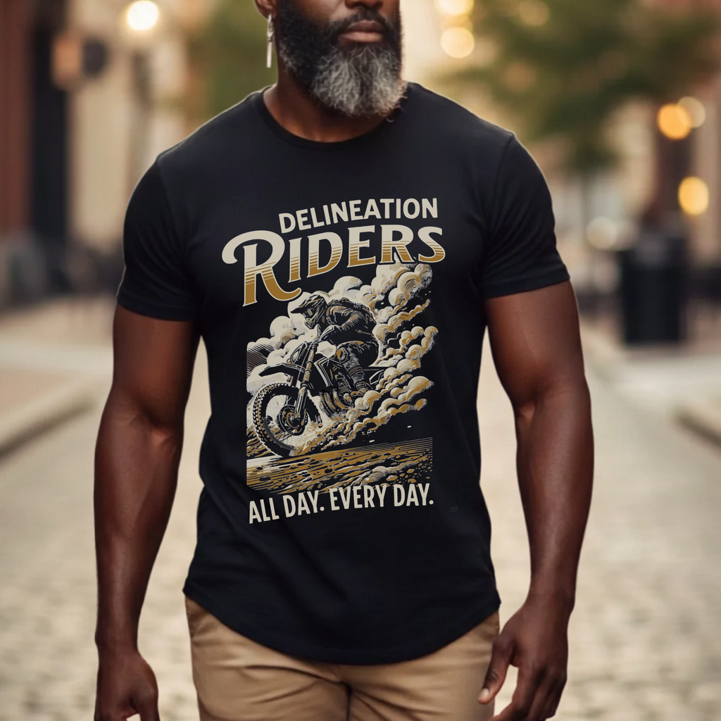 T‑Shirt — “Delineation Riders” Fun Motivational Tee