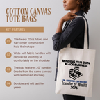 'Minding Our Own Black Business' Tote Bag - Cotton Canvas Tote
