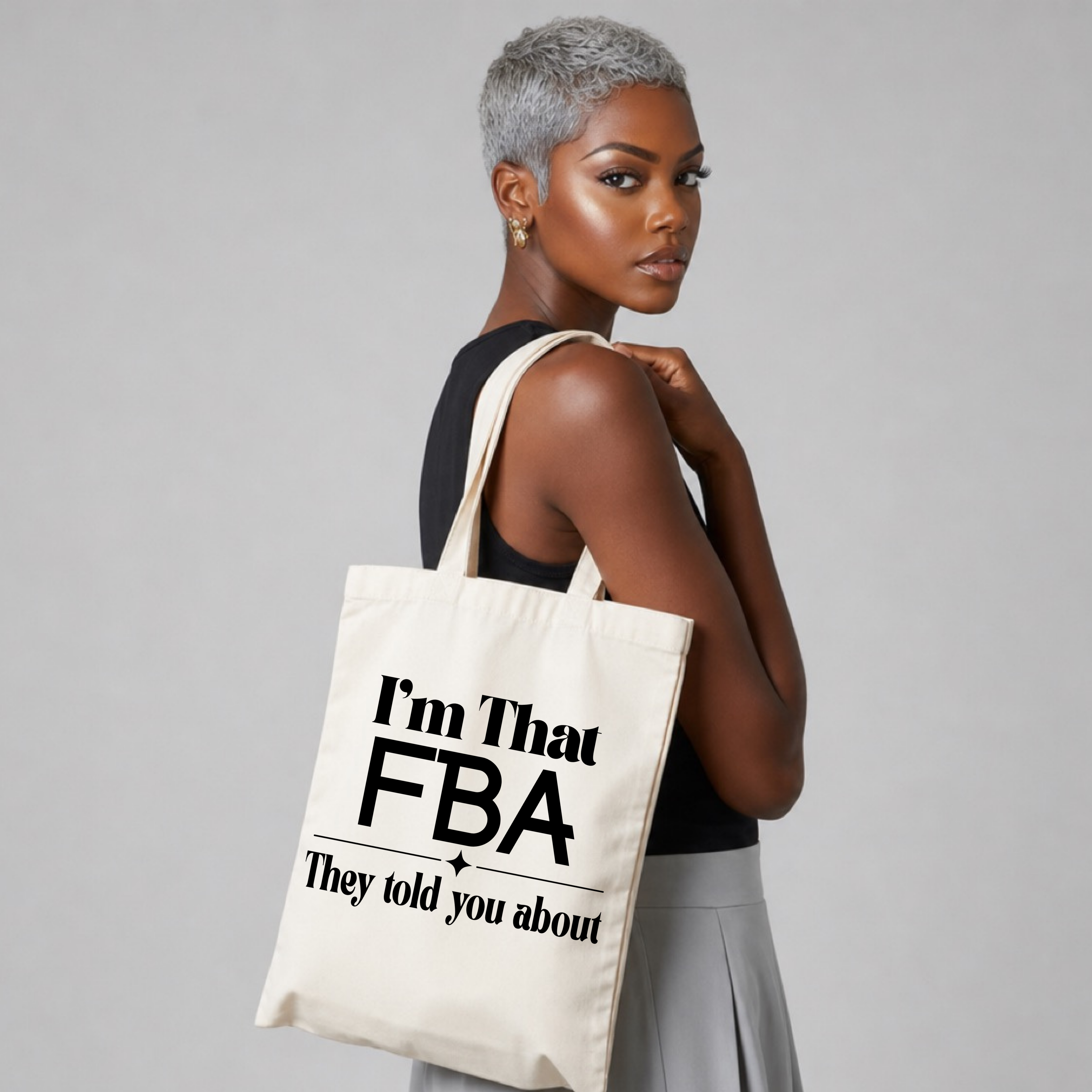 'I'm That FBA' Tote Bag - Cotton Canvas Tote