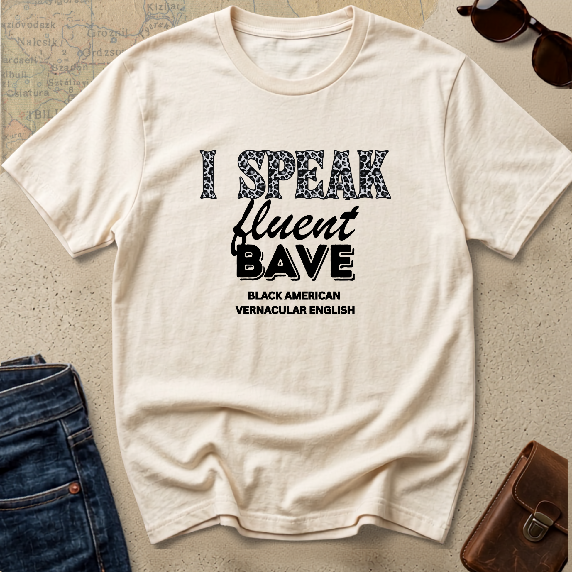 Speak Fluent BAVE T-Shirt - Black American English