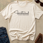 Foundational Black American Script Tee