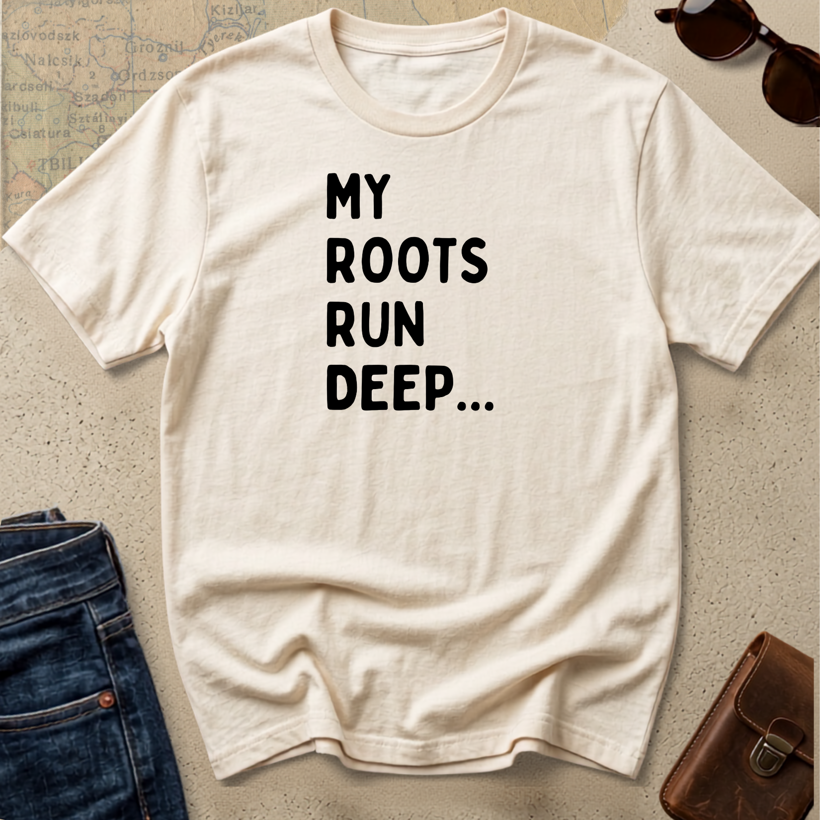 My Roots Run Deep T-Shirt — Inspirational Heritage Graphic Tee
