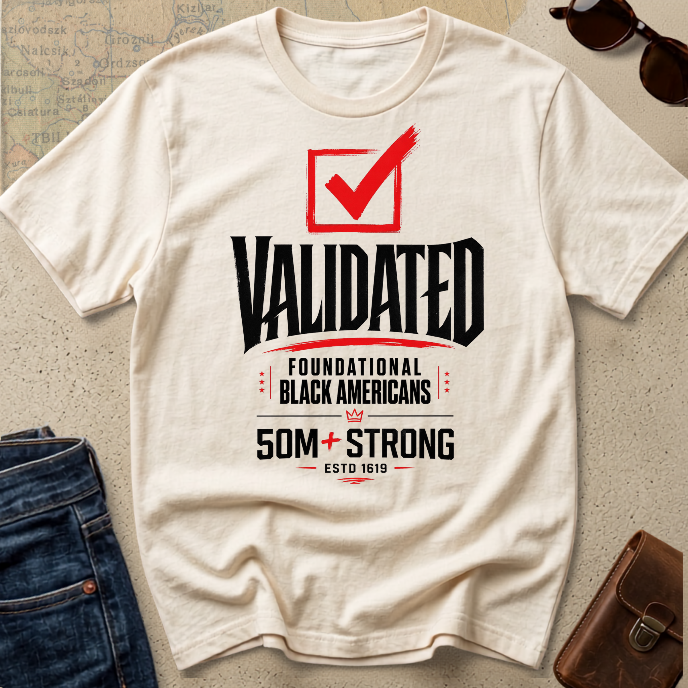 "Validated - Foundational Black Americans" Statement Tee