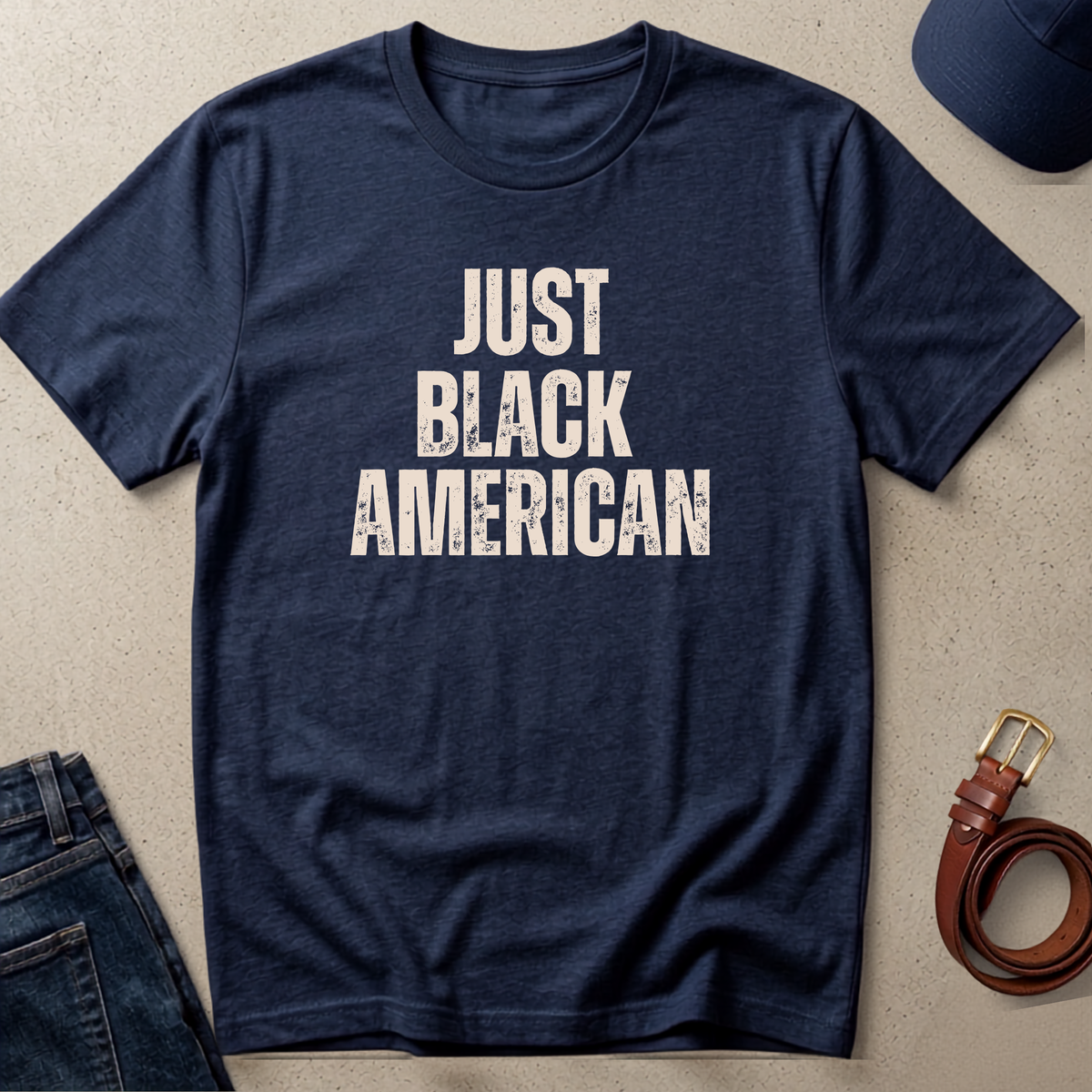 "Just Black American" Statement Tee