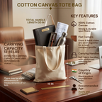 'Validated' Tote Bag - Cotton Canvas Tote