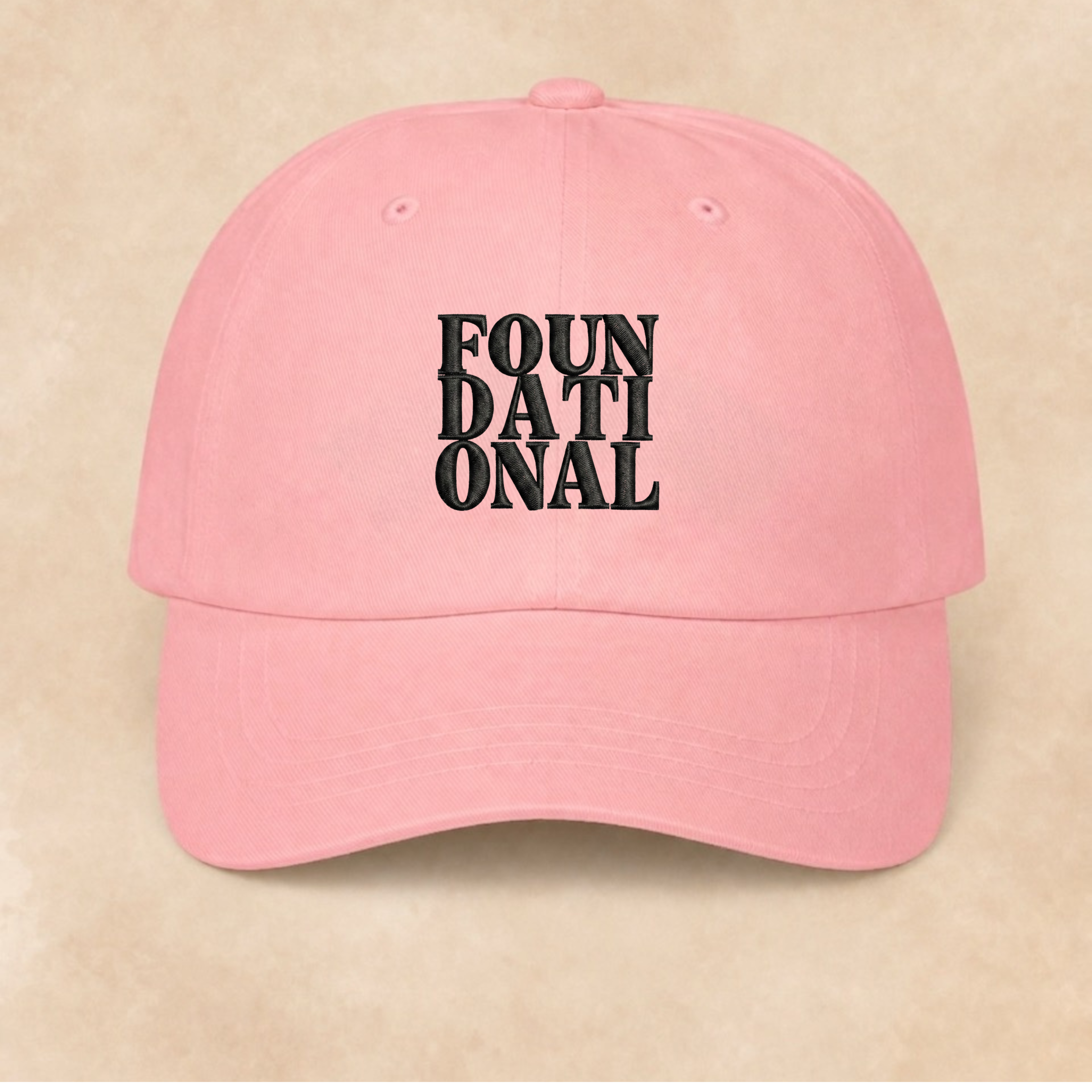 Stacked Foundational Embroidered Cap — Classic Baseball Hat