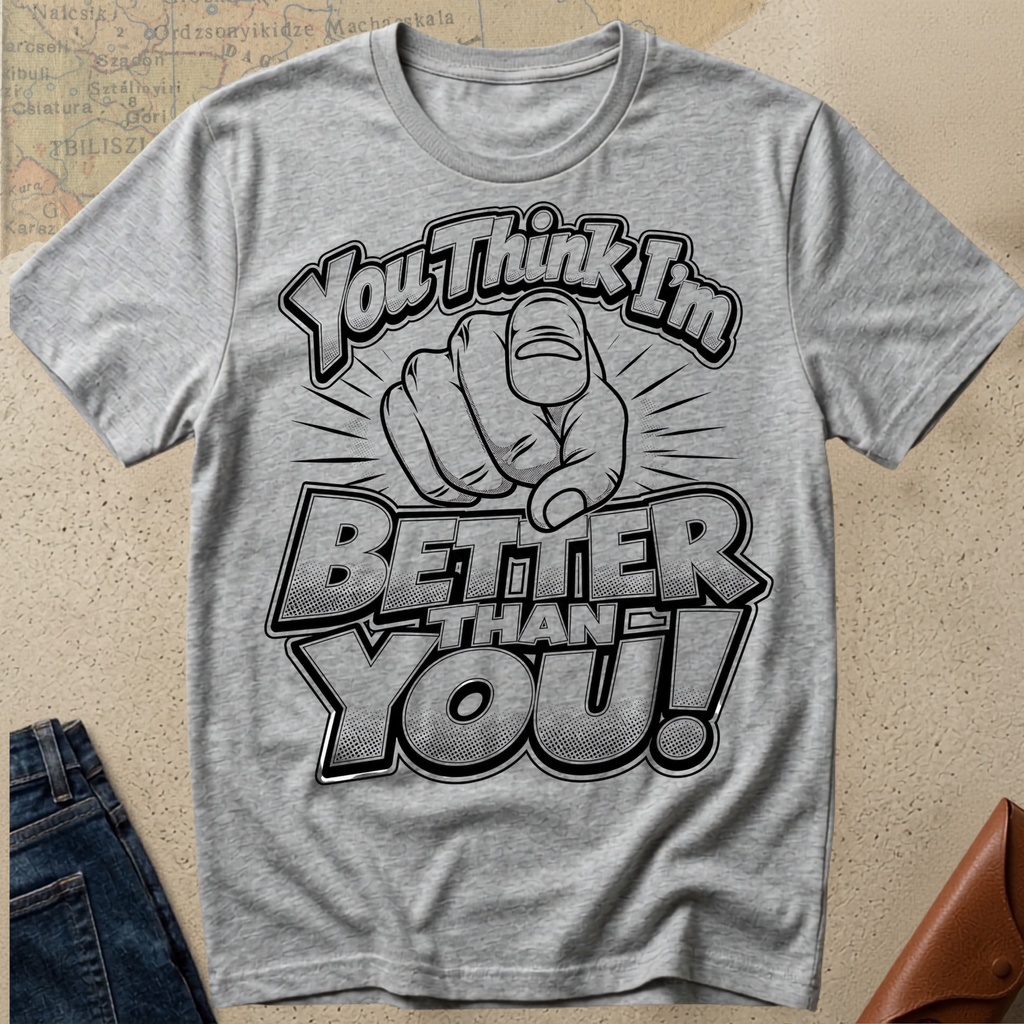 'You Think I'm Better Than You' T-Shirt - Foundational Black American Shirt