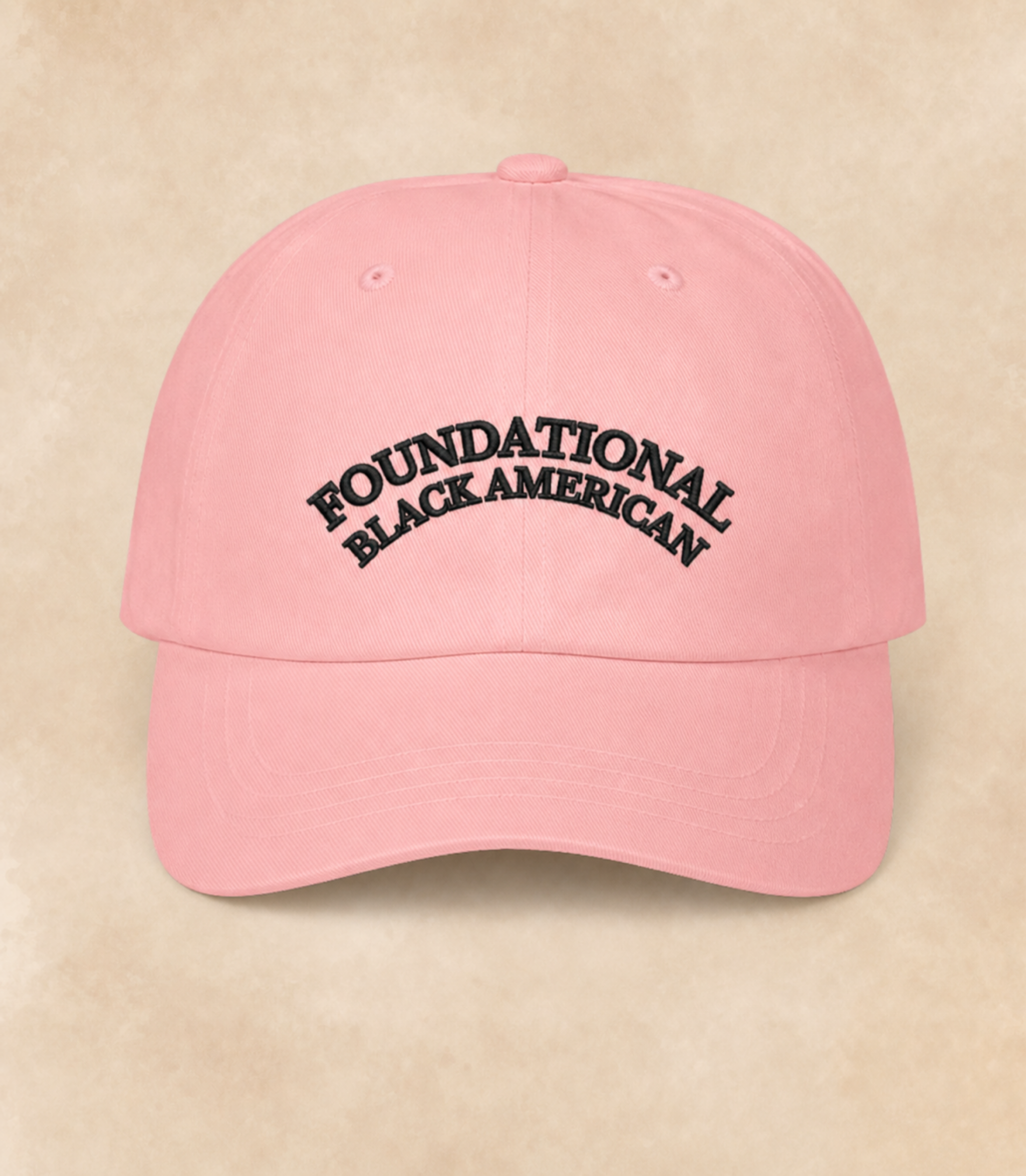 'Foundational Black American' Baseball Cap — Embroidered Arch Logo Hat