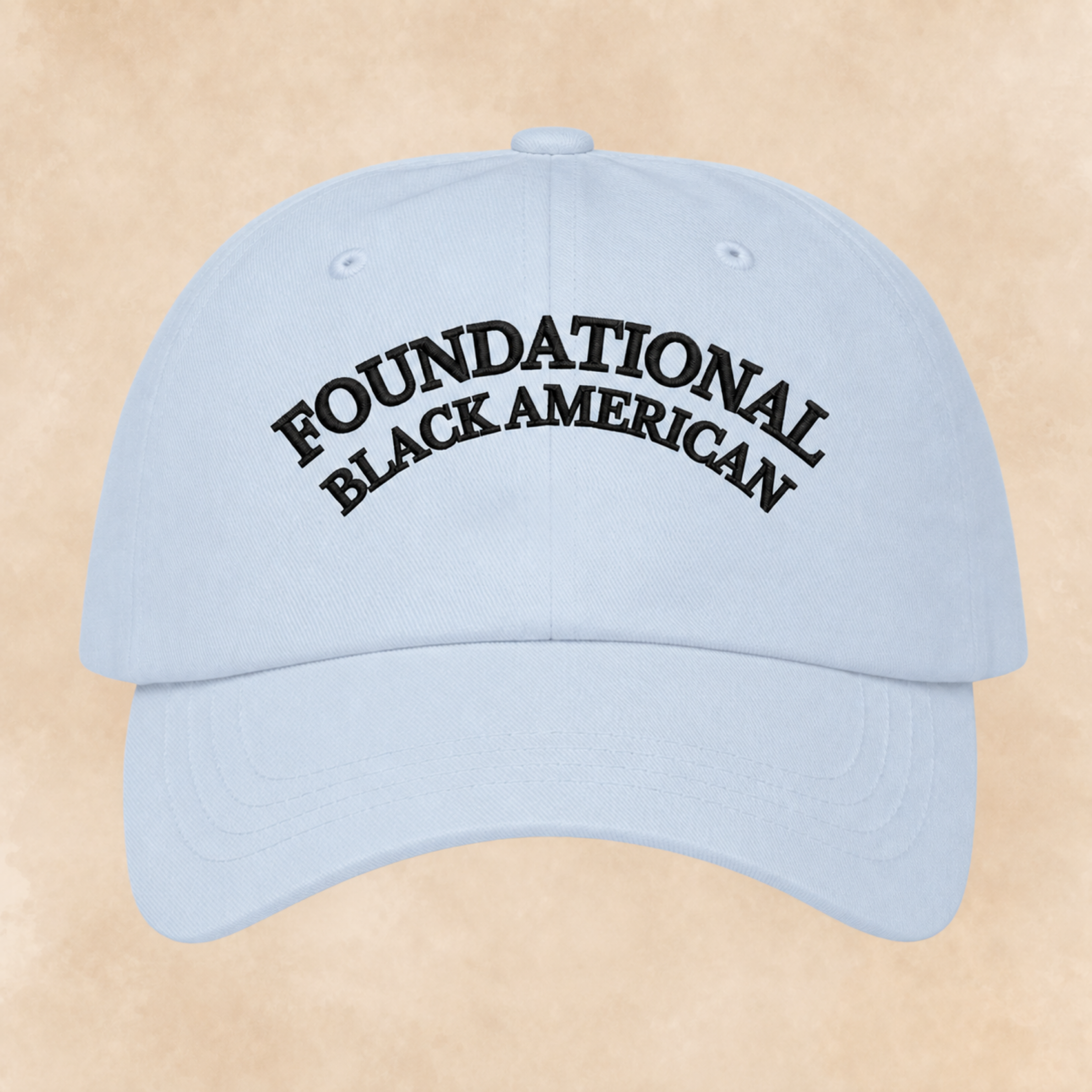 'Foundational Black American' Baseball Cap — Embroidered Arch Logo Hat