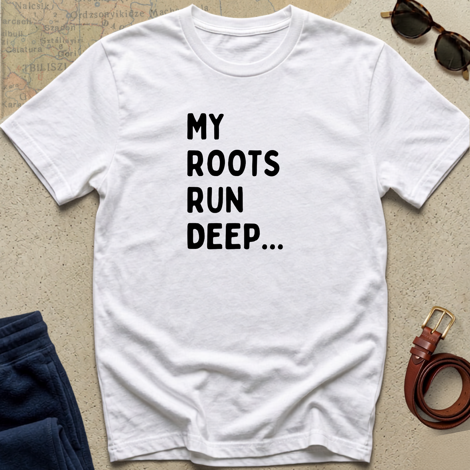 My Roots Run Deep T-Shirt — Inspirational Heritage Graphic Tee