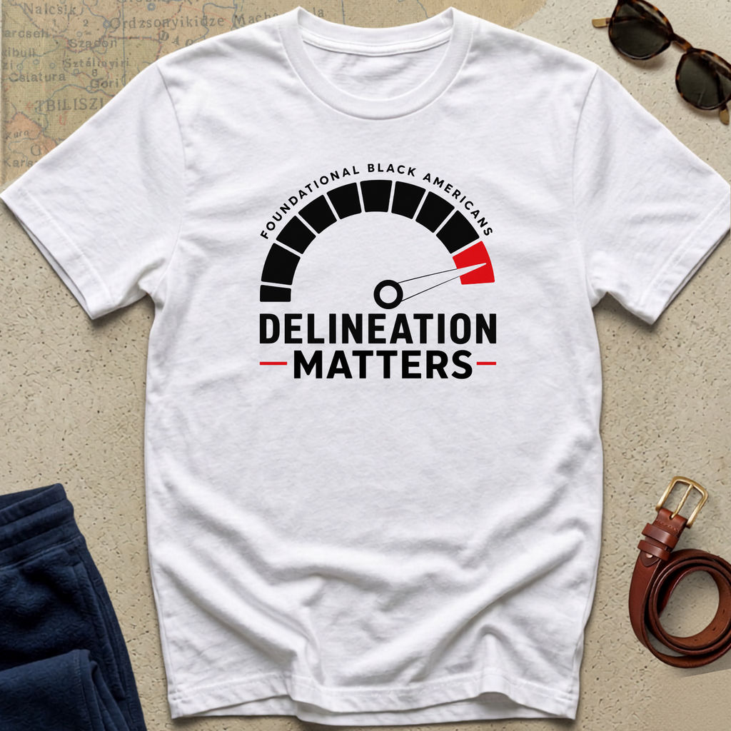 Delineation Matters T-Shirt — Foundational Black Americans Graphic Tee