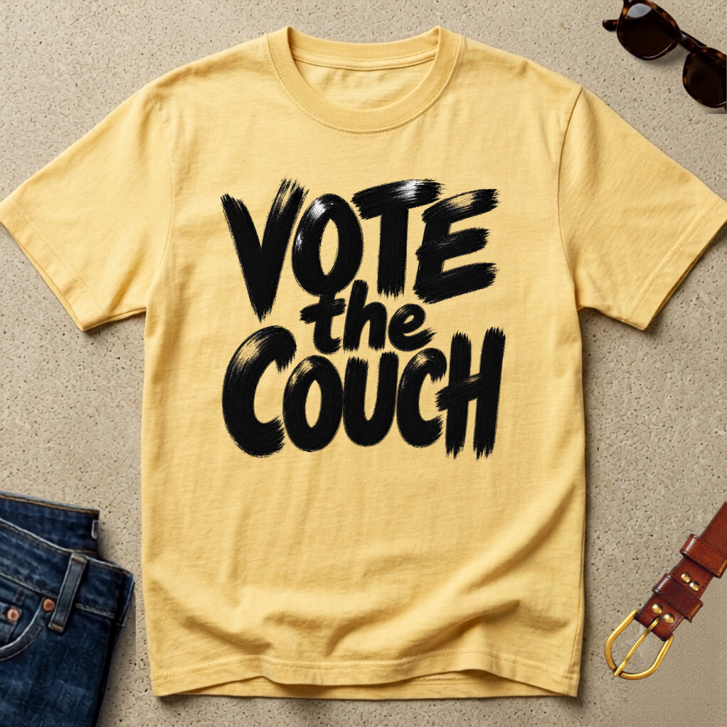 Vote the Couch T-Shirt — Funny Political Tee
